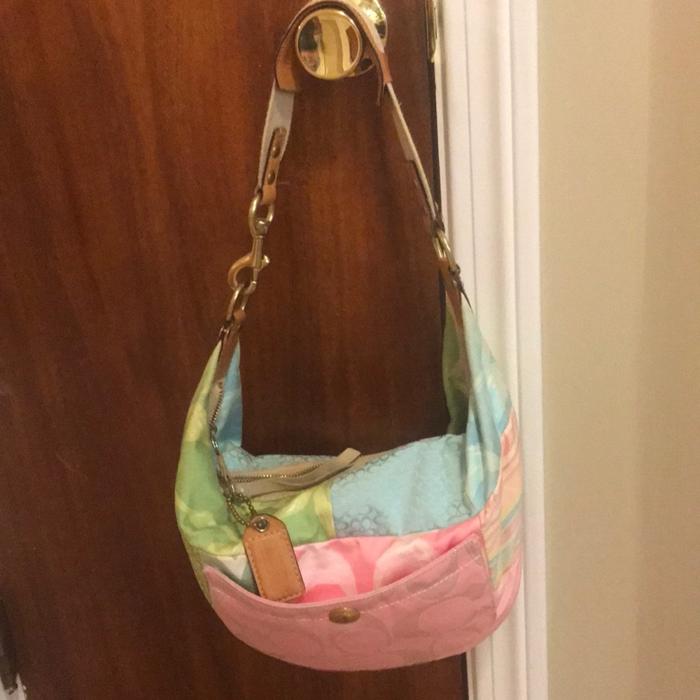 Patchwork Coach Hobo Purse